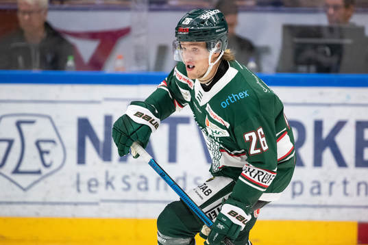 Tingsryds Kim Tallberg  i ishockeymatchen i