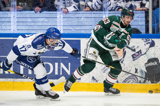 Leksands Jesper Ollas och Tingsryds Daniel Öhrn  i