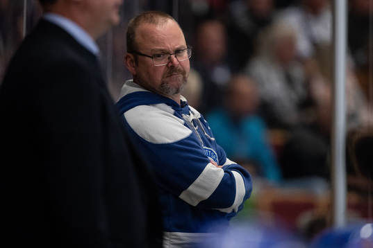 Leksands materialförvaltare Rob Flahiff  i ishockeymatchen