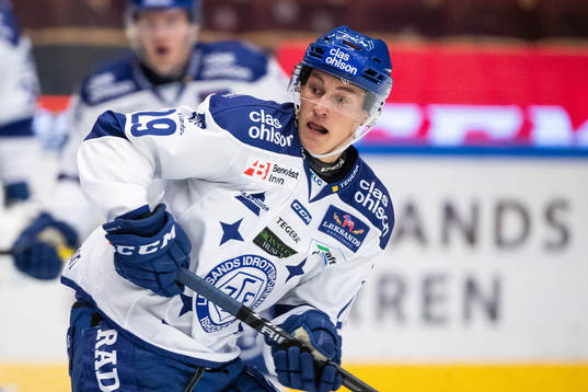 Leksands David Rundqvist   i ishockeymatchen i