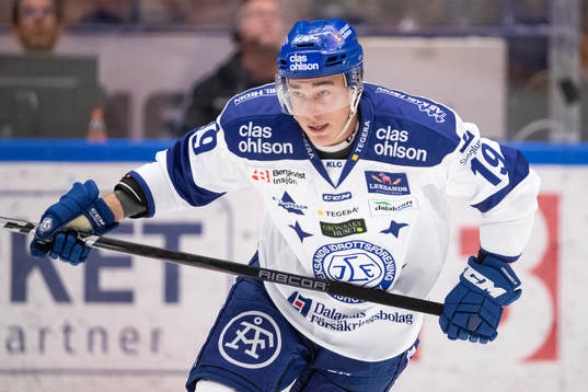 Leksands Tobias Forsberg  i ishockeymatchen i