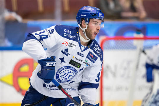 Leksands Ben O'Connor  i ishockeymatchen i
