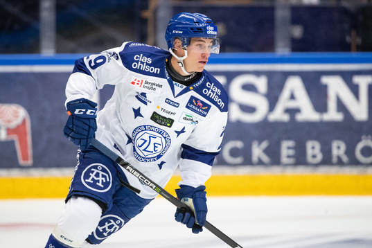 Leksands David Rundqvist   i ishockeymatchen i