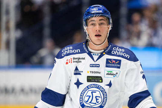 Leksands Tobias Forsberg  i ishockeymatchen i