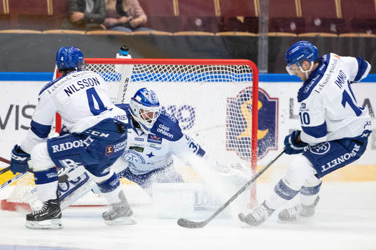 Leksands målvakt Axel Brage och Leksands Tor Immo  och