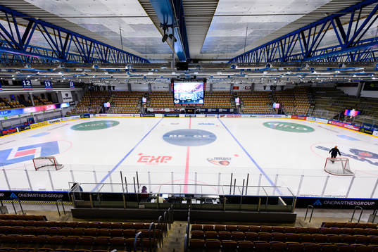Generell interiör vy från Be-ge hockey center före