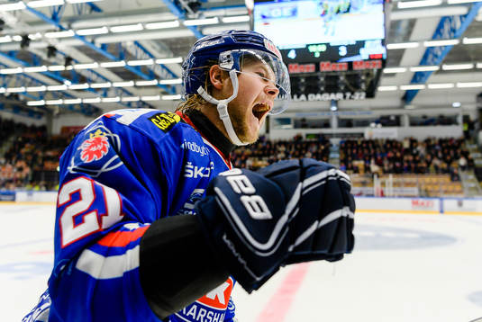 Oskarshamns Victor Öhman jublar