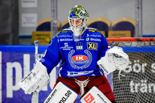 Oskarshamns målvakt Adam Åhman
