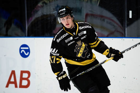 s Markus Hermanstad innan ishockeymatchen i