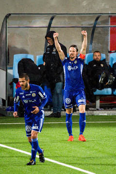 Sundsvalls Linus Hallenius jublar