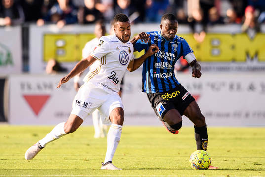Sirius Moses Ogbu och Östersunds Noah Sonko Sundberg i