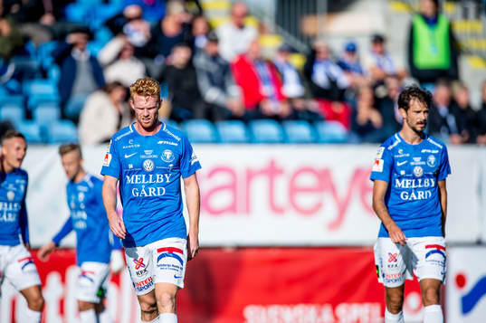 Trelleborgs Lasse Nielsen och Sebastian Ohlsson deppar
