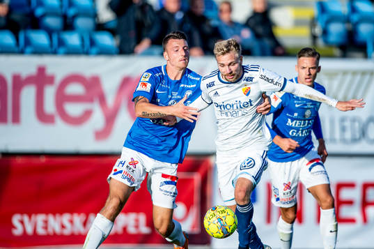 Djurgårdens Jonathan Ring mot Trelleborgs Alexander