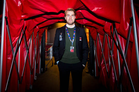 Porträtt på Örebros presschef Ludwig Andersson