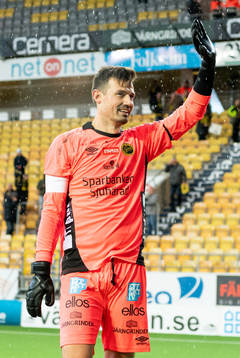 Elfsborgs målvakt Kevin Stuhr Ellegaard jublar