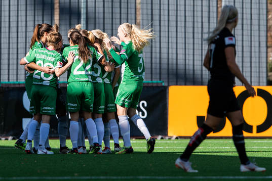 Hammarbys spelare jublar