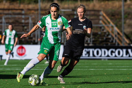 Hammarbys Sejde Abrahamsson och Göteborgs Rebecka Blomqvist