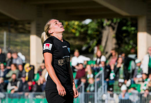 Göteborgs Elin Rubensson reagerar