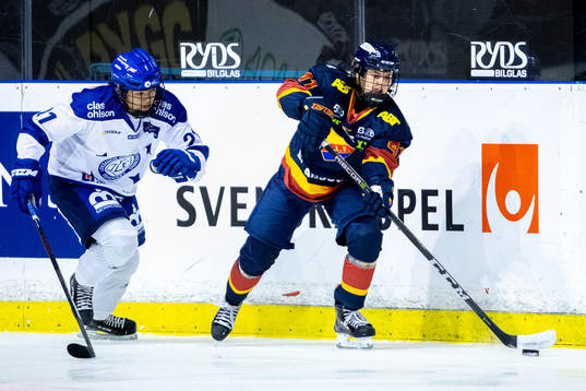 Djurgårdens Sofie Lundin och Leksands Josefin Söderberg
