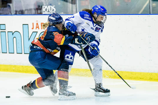Leksands Elin Lundberg och Djurgårdens Karoline Pedersen