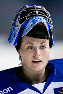 Leksands målvakt Julia Åberg