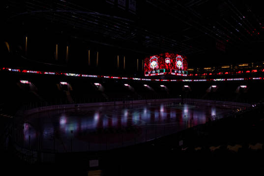 Interiörbild över Malmö Arena