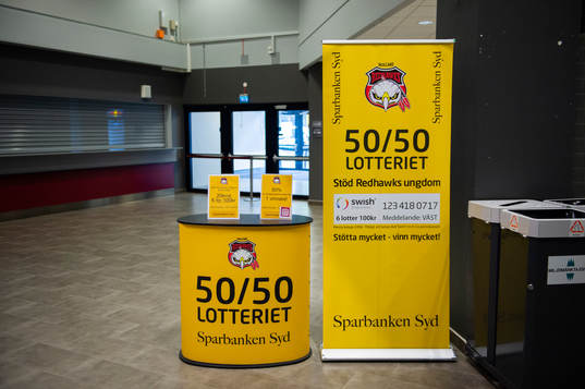 Reklam för 50-50 lotteriet