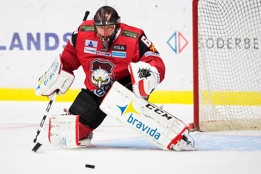 Malmö Redhawks målvakt Oscar Alsenfelt