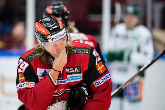 Malmö Redhawks Marcus Sylvegård deppar