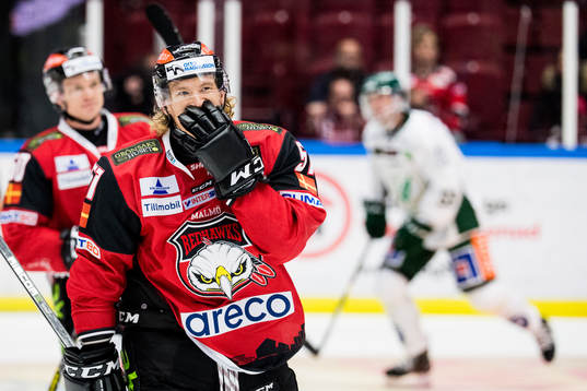 Malmö Redhawks Emil Sylvegård deppar