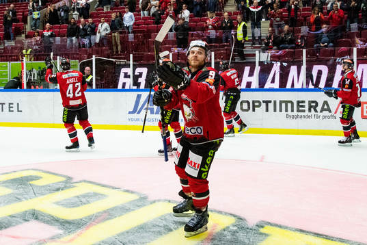 Malmö Redhawks Frederik Storm tackar publikene