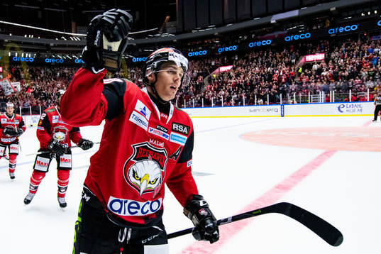 Malmö Redhawks Henrik Hetta jublar