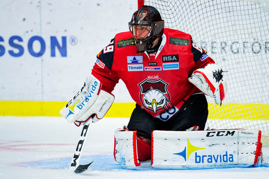 Malmö Redhawks målvakt Oscar Alsenfelt