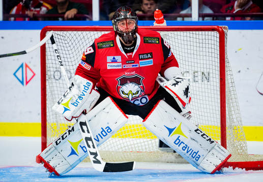 Malmö Redhawks målvakt Oscar Alsenfelt