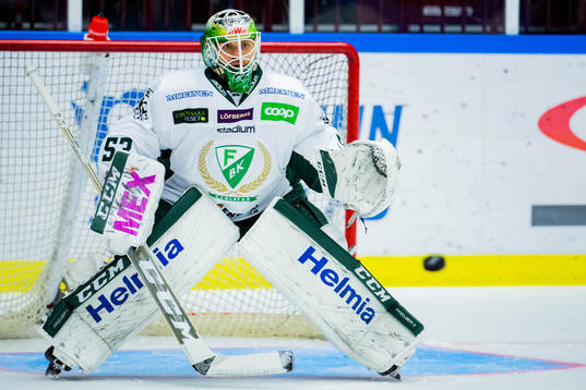 Färjestads målvakt Markus Svensson