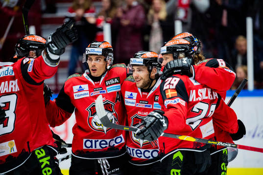 Malmö Redhawks Marcus Sylvegård, Fredrik Händemark,