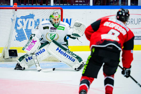 Färjestads målvakt Markus Svensson
