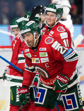 Frölundas Joel Lundqvist jublar