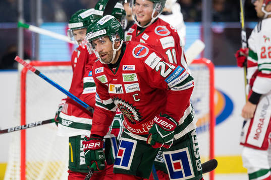 Frölundas Joel Lundqvist jublar