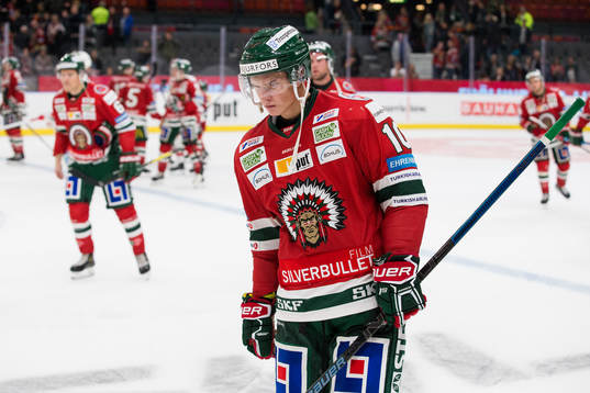 Frölundas Gustav Lindström deppar