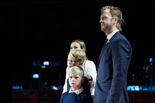 Tomi Kallio med familj