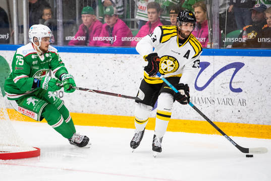 Rögles Lucas Elvenes och Brynäs Ryan Gunderson