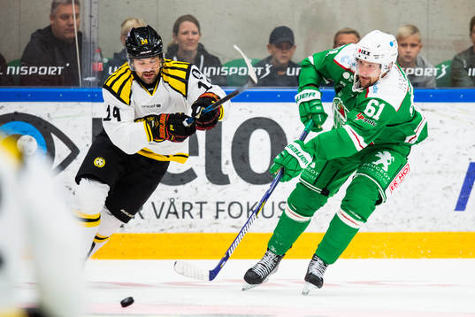 Brynäs Johan Alcén och Rögles Jonas Ahnelöv