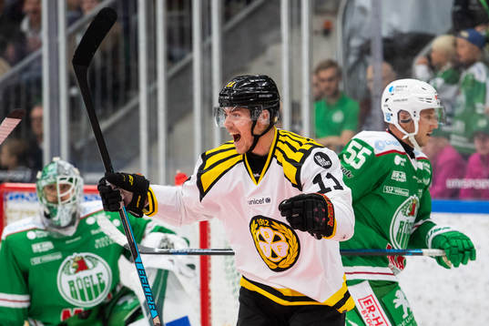 Brynäs Joel Kellman jublar
