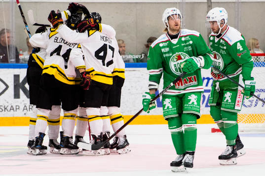 Brynäs spelare jublar