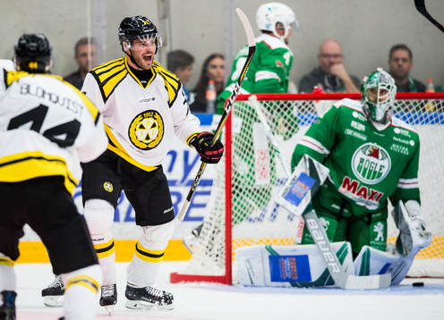 Brynäs Robert Kousal jublar