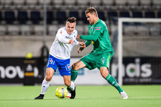 Norrköpings Henrik Castegren och Dalkurds Eero Markkanen i
