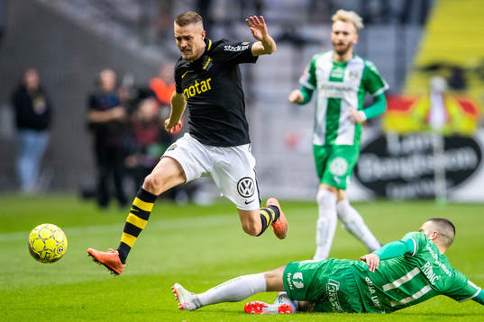 s Robin Jansson och Hammarbys Vladimir Rodic