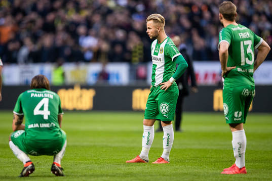 Hammarbys Björn Paulsen, Sander Svendsen och Mads Fenger