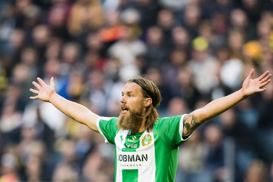 Hammarbys Björn Paulsen reagerar